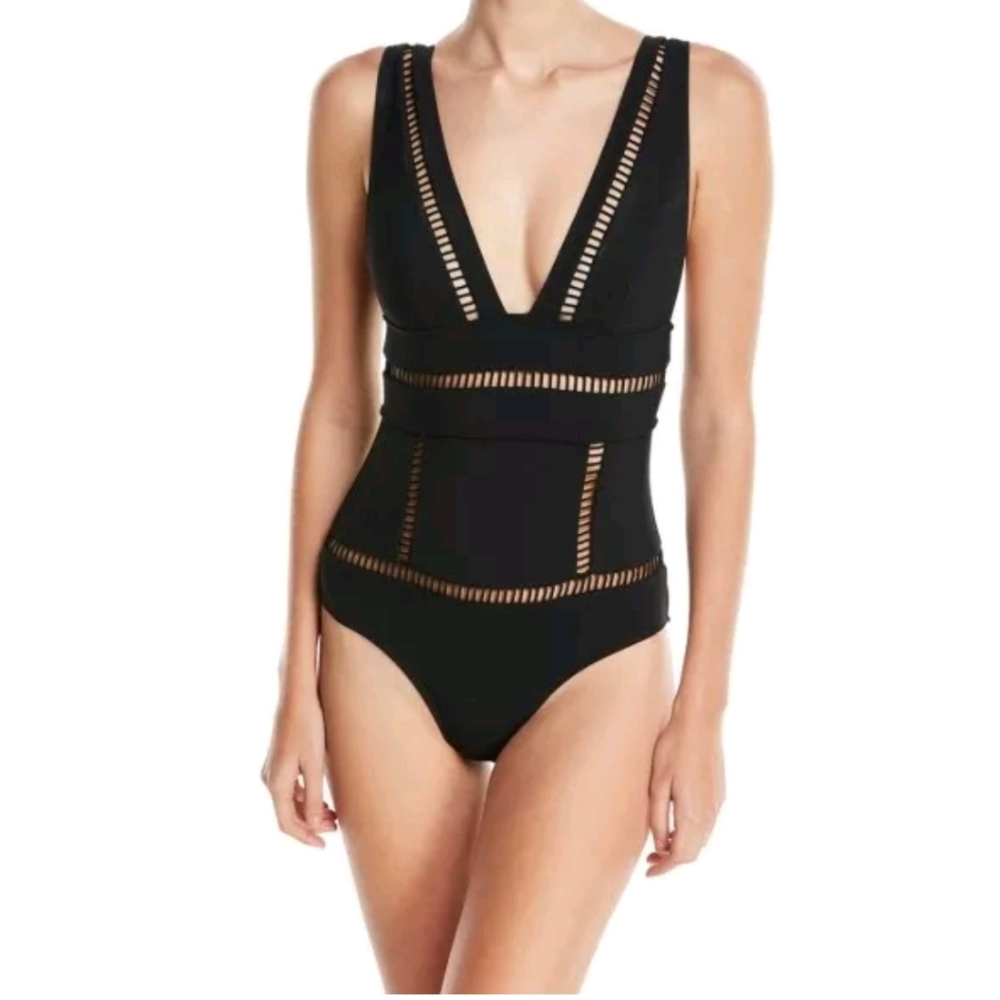 NWT ZIMMERMANN BONITA LADDER TRIM 1 PIECE SWIMSUIT. SZ 0